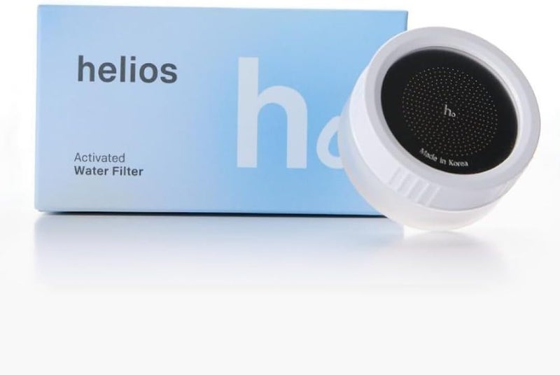 Helios Filter فلتر هليوس للعناية بالبشرة، فلتر صنبور حوض الحمام، للنساء/الرجال من جميع الأعمار، يزيل الكلور بنسبة 99%، يرطب البشرة، مدعم بفيتامين C، ترشيح متقدم، مختبر سريرياً - Image 1